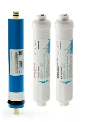Aquati 3 Stage Reverse Osmosis Complete Filters Replacement 50 75 100 150 GPD PF • £24.95