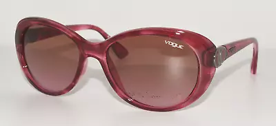 New Sunglasses Vogue Vo 2770-s2036/14 Crystal Burgundy Pink / Brown  Gradient • $29.99