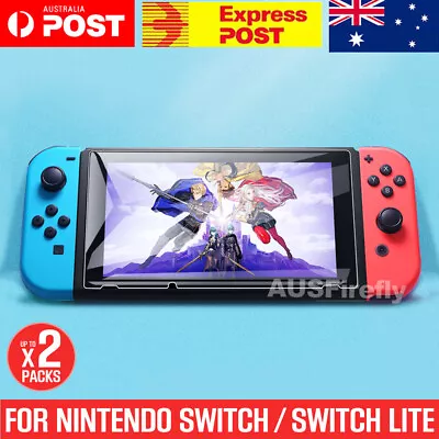 2x Tempered Glass Screen Protector For Nintendo Switch/Switch Lite SYD Seller • $6.95