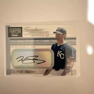 2001 Donruss Signature Stats Masters Series Baseball Card #47 Mike Sweeney AUTO • $10.99