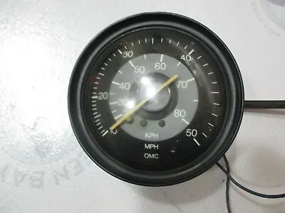 122995 Vintage OMC Marine Boat Gauge Speedometer 50 MPH 80 KPH 4 1/4  • $68.99