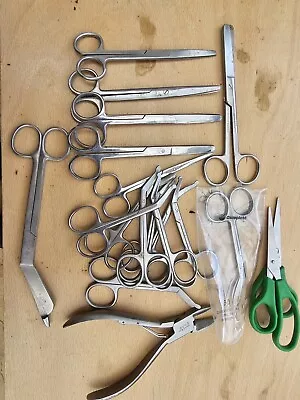 Joblot.   Dental Laboratory Medical Nurse Scissor Operating Dissecting  • £2