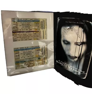 4 Framed Marilyn Manson PIT Tickets&1998 Autobiography Long HardRoad Out Of He • $40