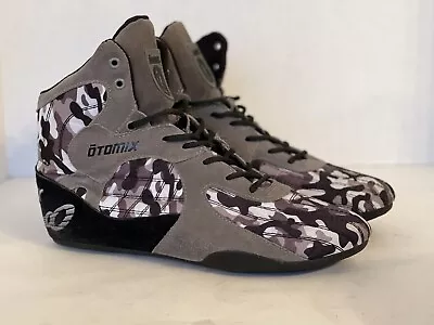 Otomix Stingray Gray/Brown Camo Weightlifting Wrestling MMA Shoes US Men’s Sz 12 • $58.94