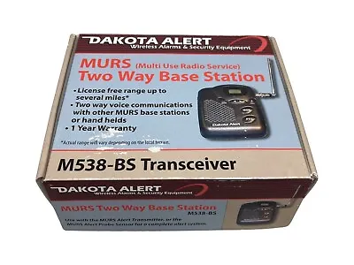 Dakota Alert M538-BS MURS Base Station Multi-Use Radio Service Transceiver - NEW • $64.99
