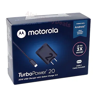 Motorola TurboPower 20 Fast Charger USB-C Type C Cable Moto G100 G60 G50 G9 G8 • $22.95