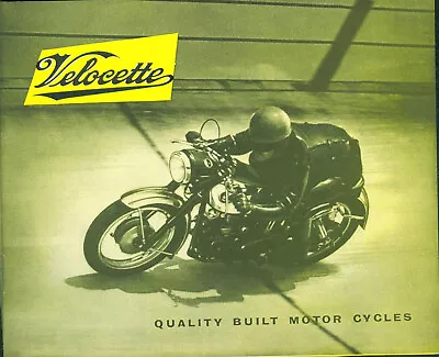 Velocette Motorcycle Brochure Venom Viper Valiant MSS MAC Unused Original 1958 • $29.74