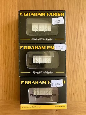 Graham Farish N Gauge Rake Of 3 2x 373-725 1x 373-725C 10T Insulated Box Vans • £21