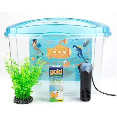 Interpet Nano Aquarium 18L Starter Kit Fish Tank Filter Goldfish Cold Water Pack • £27.99