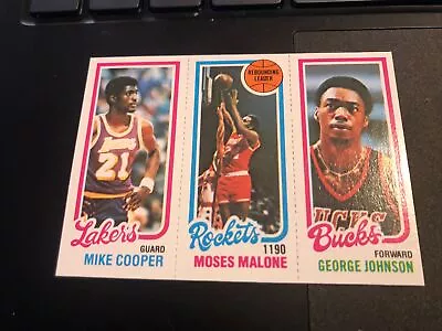 1980 Topps Michael Cooper Moses Malone George Johnson #148-103-137 Rookie RC HOF • $10.50