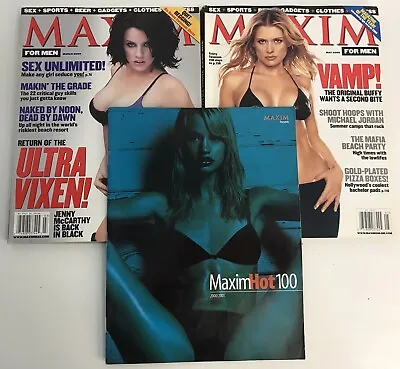 Vintage Maxim Lot Of 3 ~ Hot 100 2000/2001 March 2000 May 2000 Britney Jenny • $14.99