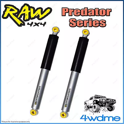 Fits Toyota Hilux N80 REVO 4WD RAW Rear Predator Shock Absorbers 2  0-50mm Lift • $374