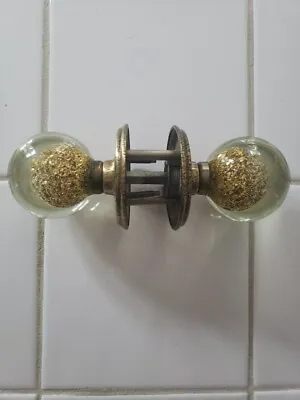 Ruth Richmond  Mid-Century 1960s Lucite Doorknob Only  Gold Flakes Design • $275