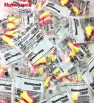 100 Soft Foam Ear Plugs 50 Pairs Honeywell Howard Leight  Laser Lite Earplugs • £8.99