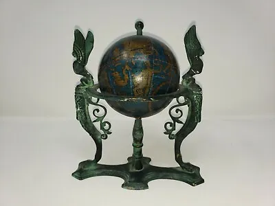 $625 • Buy Miniature Egyptian Antique World Globe.  Grand Tour