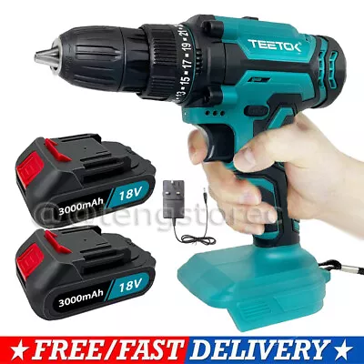 For Makita DHP458Z 18V LXT Cordless Combi Drill Li-ion Power 3Ah Battery Charger • £24.17