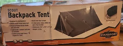 Stansport Scout Backpack Tent Forest Green Lightweight Pup Tent Mesh Door Screen • $42