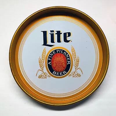 Vintage Miller Lite 13  Metal Beer Serving Tray 1970s • $30