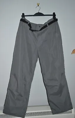 Cotton Traders Trousers Inc Belt Canvas Mens Grey Fleece Lined Outdoor Walking • £19.99