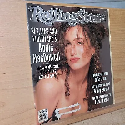 Rolling Stone Magazine Issue 563 October 19 1989 Andie MacDowell Mike Tyson • $11.99