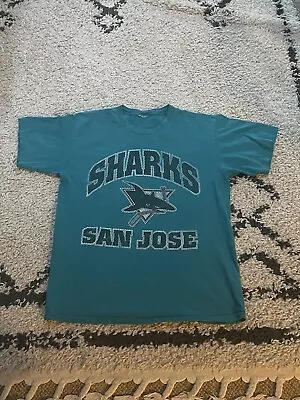 Vintage Nutmeg San Jose Sharks Hockey Shirt XL  • $30