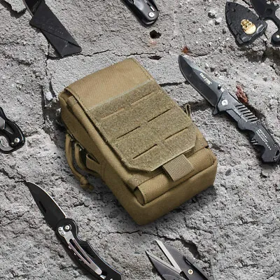 Tactical Molle Pouch EDC Multi-purpose Belt Waist Pack Bag Utility Phone Pouches • $8.99