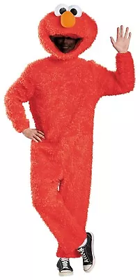 Elmo Adult Prestige Costume Red Full Plush Sesame Street Halloween NEW • $99.99