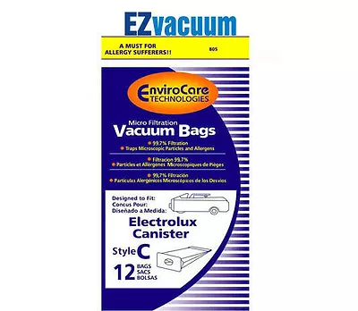 Electrolux Ambassador Lux Allerge Canister Style C Vacuum Cleaner Bags # 488809 • $199.99