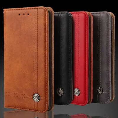 $15.39 • Buy Genuine Leather Protective Case Cover Wallet Flip For Xiaomi Poco M2 M4 X3 GT