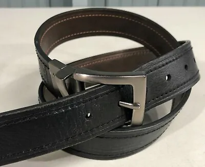 Mens Columbia Synthetic Vegan Size 34 Faux Leather Black Belt AS IS  • $15.95