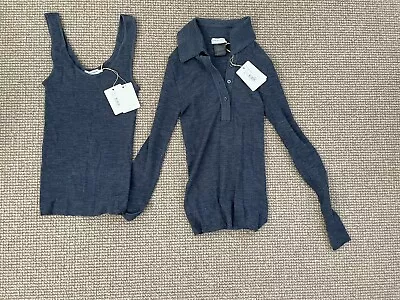 $270 • Buy Scanlan Theodore Babywool Shirt And Singlet Slate