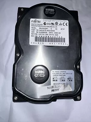 Fujitsu MPB3032AT 3.2 GBInternal5400 RPM3.5   Vintage Hard Drive IDE PATA • £55.55