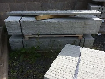 £21.53 • Buy 6ft (1.83m)x12inch(300mm) Rockfaced Concrete Gravel Boards For Slotted Posts 