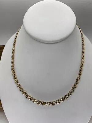 14kt Yellow Gold 17  Multi-Link Woven Necklace I-87328 • $1659.95