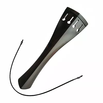 1/2 Size Ebony Double Bass Upright Bass Tailpiece + Endline Tailgut Tailcord • $44.99