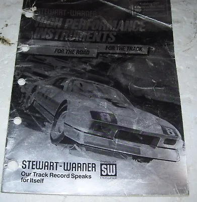 Original1985 Stewart Warner  Catalog 28 Pages 5 Pics • $22