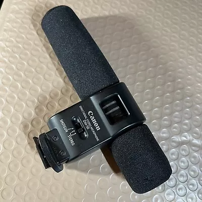 Canon DM-50 Directional Stereo Shotgun Microphone W/ Windscreen Wind Breath Foam • $25