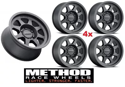 Method Mr70178560500 Mr701 Wheels Rims Matte Black Five 5 6x5.5 Bead Grip • $1782.50