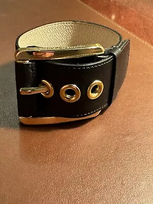 Michael Kors Leather Bracelet Women’s - Gold Buckle And Grommets • $25