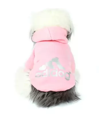 Dog Shirt Adidog Dog SweatShirt Clothes Warm Hoodie Coat Hooded Sweatshirt NEW  • $7.99