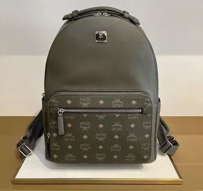 Last One! Authentic MCM Unsex BACKPACK MEDIUM Sea Turtle Color $1390+ Tax • $664.05