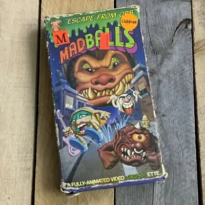 Madballs Escape From Orb 1986 VHS Movie Worn Sleeve My Pet Monster • $55