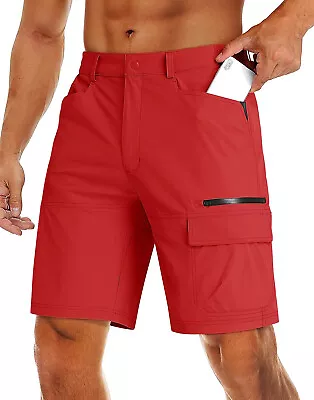 Mens Summer Outdoor Cargo Hiking Shorts Quick Dry Nylon Work Pants Casual Shorts • $31.33