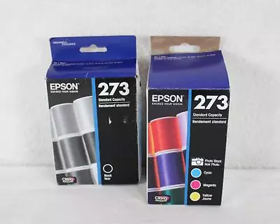 Genuine Epson 273 Black Cyan Magenta Yellow Photo Black Open Box 2020/2023 A276 • $21.24