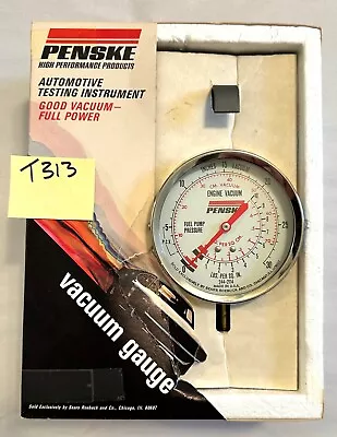 Vintage Sears Penske Vacuum Gauge-Fuel Pump Tester Partial Box Made In USA • $28.99