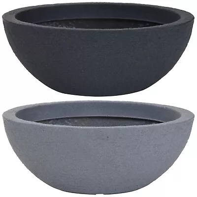 Stone Effect Plastic Planter Large Oval Trough Plant Pot Garden Water Feature • £24.99