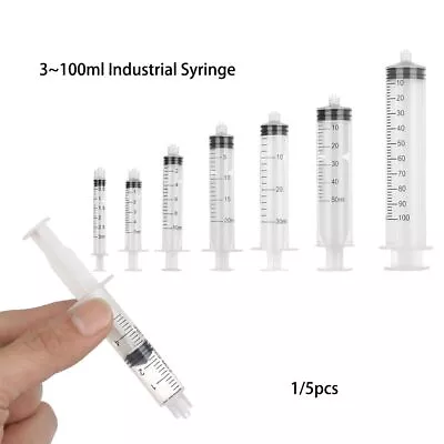 Liquid Dispenser Plastic Syringe Measuring Syringes Transparent Screw Type • $2.60