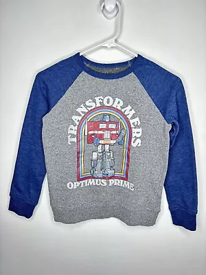 Jumping Beans Transformers Sweatshirt Boys Size 12 Softest Fleece Raglan • $7.34