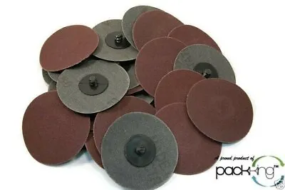 25pc 3  Inch Roloc Discs 180 Grit R Type Sanding Abrasive Roll Lock Fine - New! • $15.59