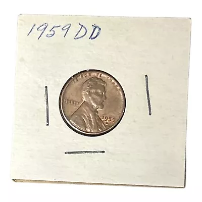 1959D Lincoln Memorial Penny Errors On Top Rim  L  On Edge And DD Coin RARE • $96